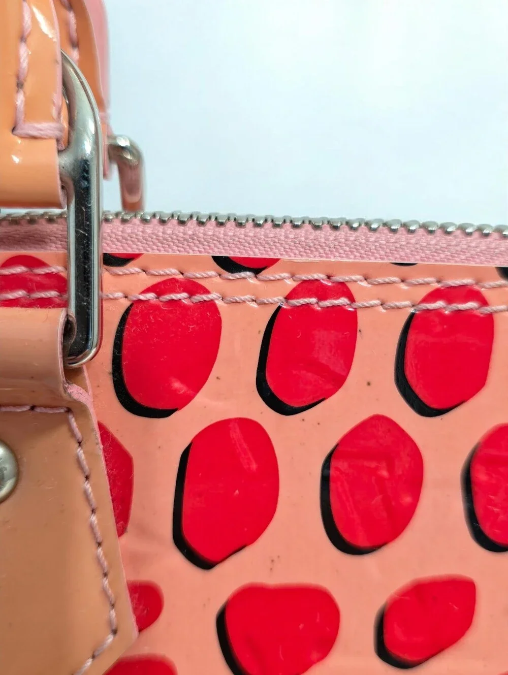 Louis Vuitton Limited Edition Alma BB Monogram Vernis Jungle Dot Crossbody Bag